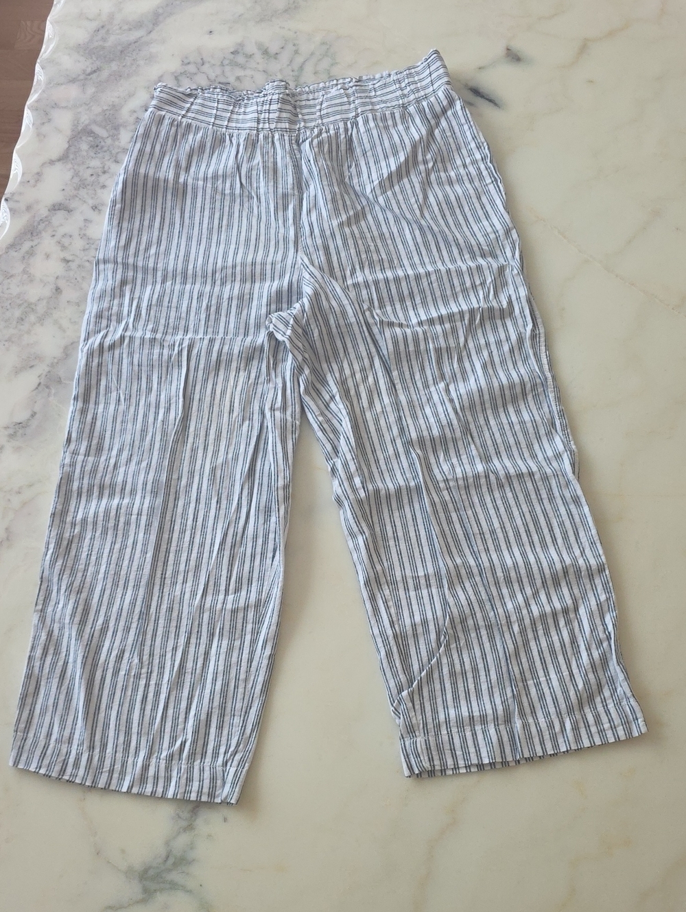 Joe Fresh 100 percent Linen Cotton Striped Wide Leg Pants | Size XL | Relaxed